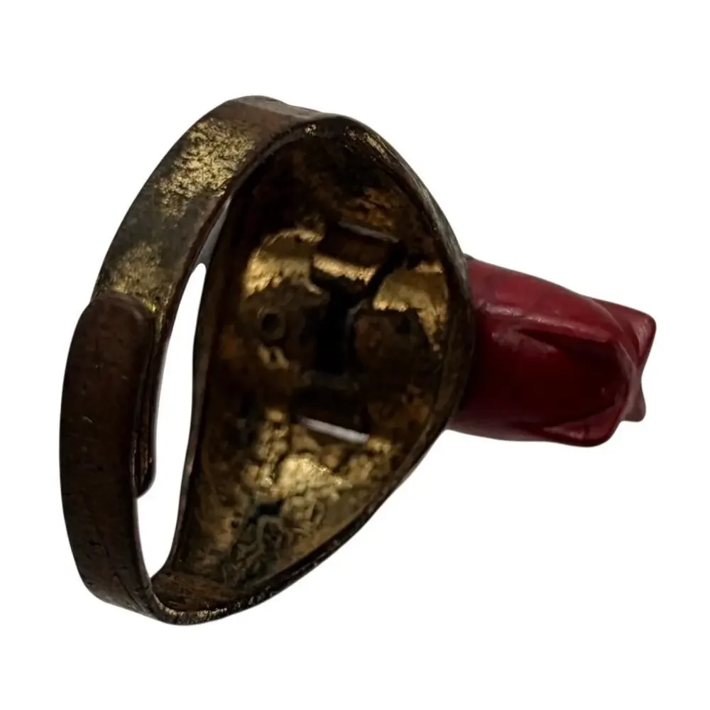 Vintage Lone Ranger Atomic Bomb Adjustable Ring, 1947 Kix Cereal